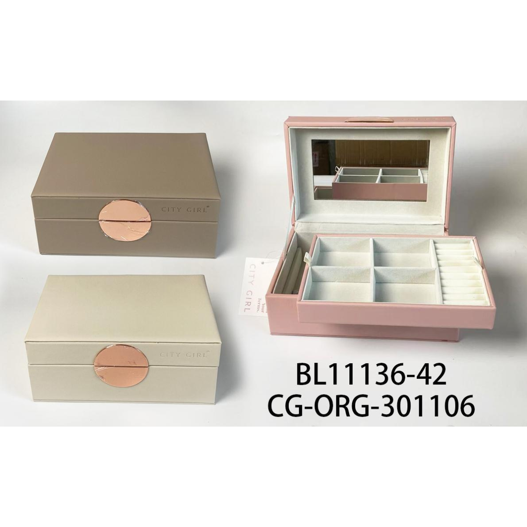 [PG-BL11136-42] ORGANIZADOR DE JOYAS CON ESPEJO CITY GIRL