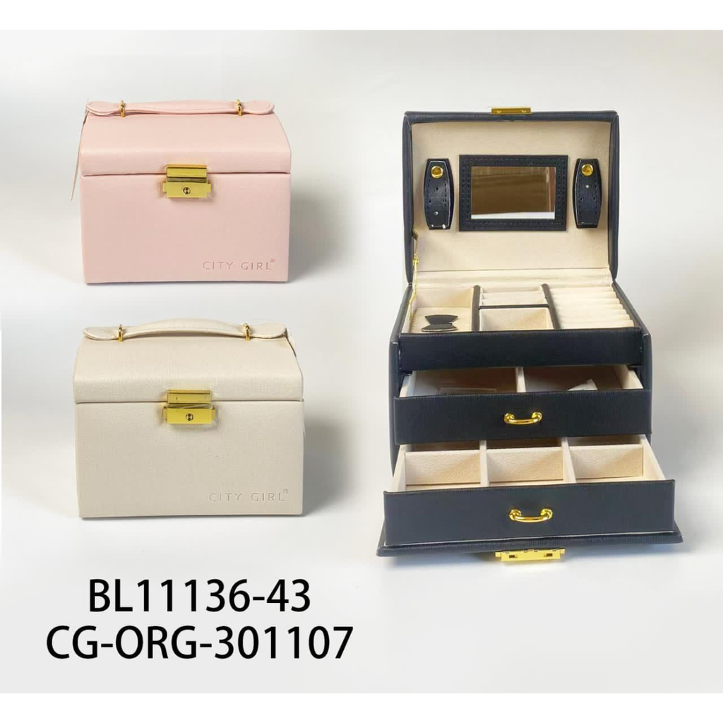 [PG-BL11136-43] ORGANIZADOR DE JOYAS CON ESPEJO CITY GIRL