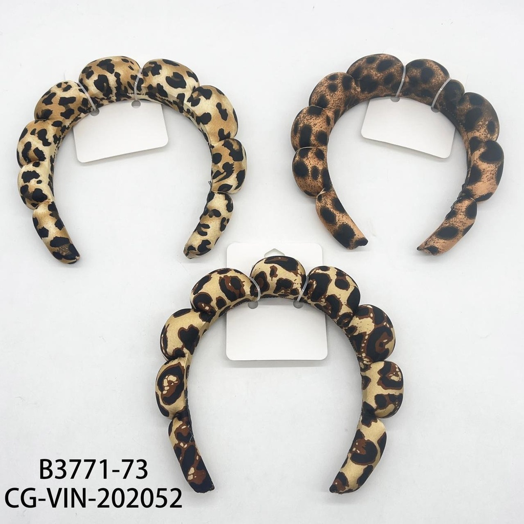 [PG-B3771-73] VINCHA PARA SKIN CARE ANIMAL PRINT CITY GIRL