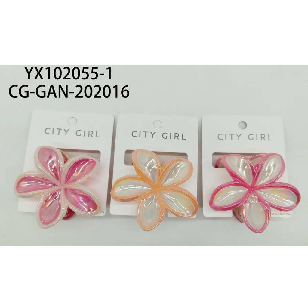 [PG-YX102055-1] BROCHE DE PELO FLOR CITY GIRL