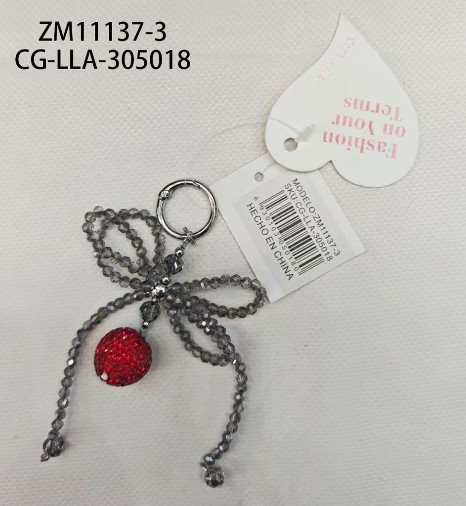 [PG-ZM11137-3] LLAVERO CHARM PERLITAS CITY GIRL
