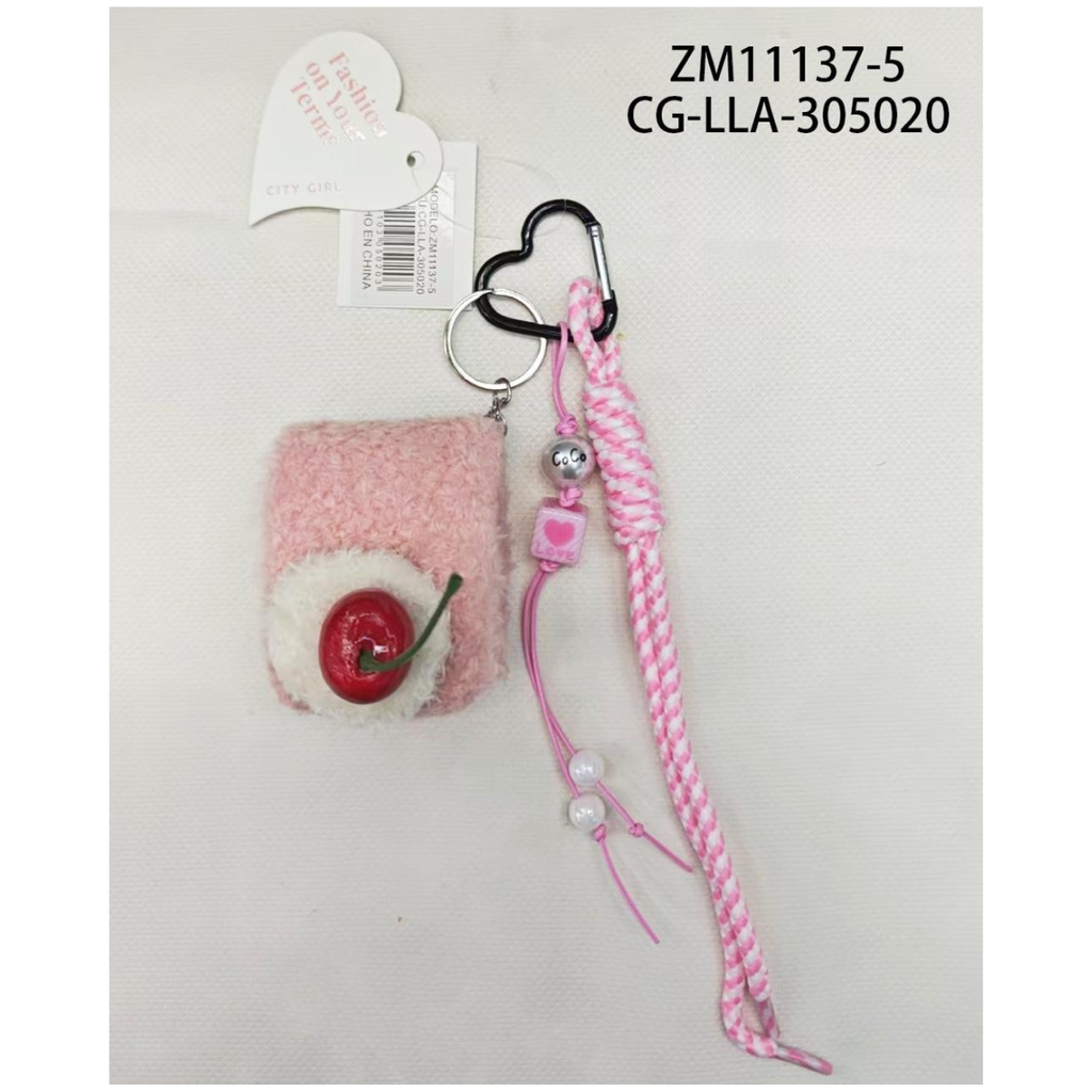 [PG-ZM11137-5] LLAVERO CHARM ROLL CITY GIRL