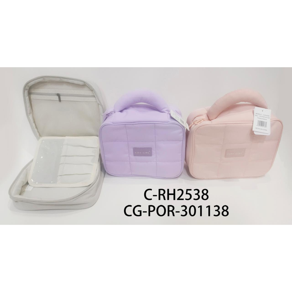 [PG-C-RH2538] PORTA COSMETICOS CON MANIJA CITY GIRL