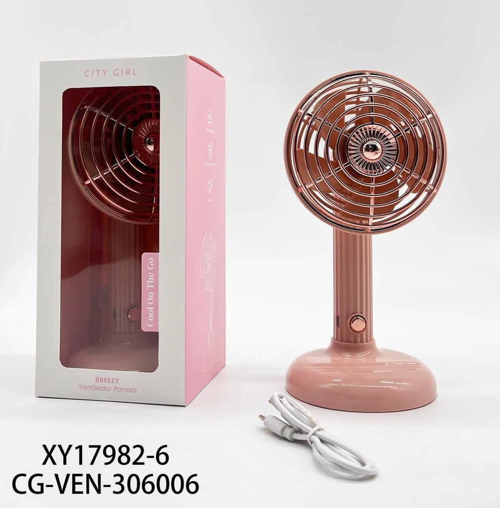 [PG-XY17982-6] VENTILADOR DE MESA CITY GIRL