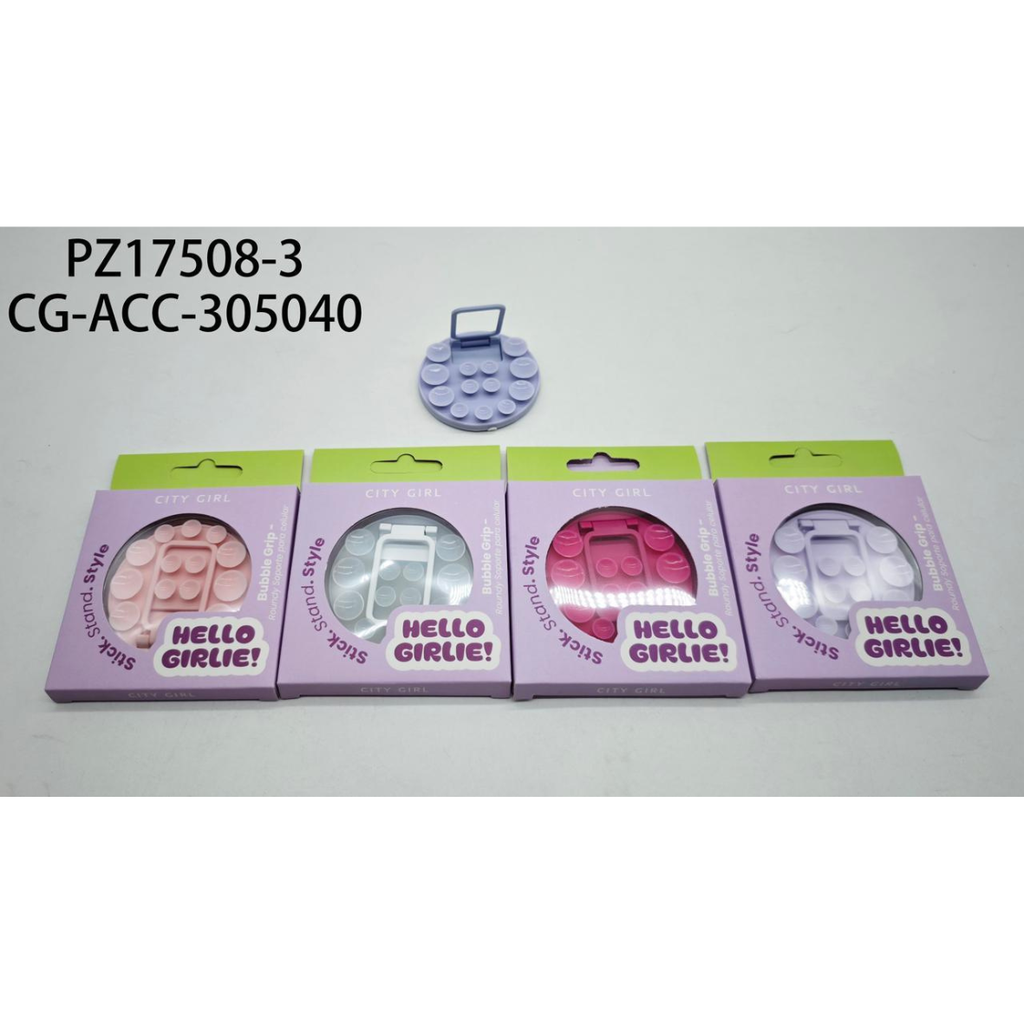ACCESORIO PARA CELULAR BUBBLE GRIP CITY GIRL
