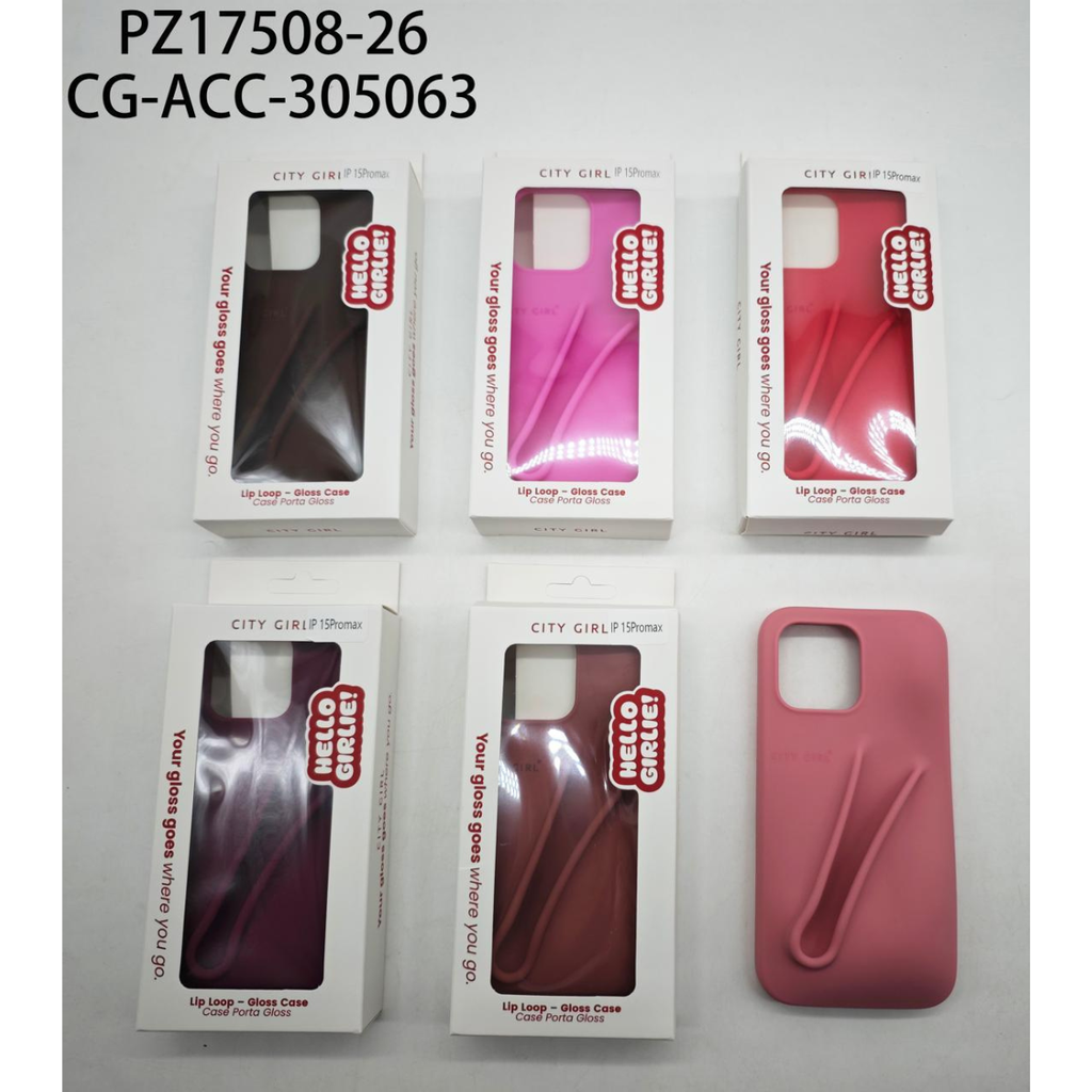 [PG-PZ17508-26] FUNDA PARA CELULAR PORTA GLOSS CITY GIRL