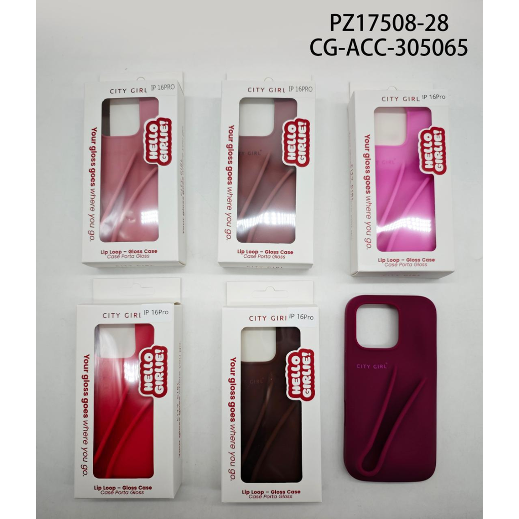 [PG-PZ17508-28] FUNDA PARA CELULAR PORTA GLOSS CITY GIRL
