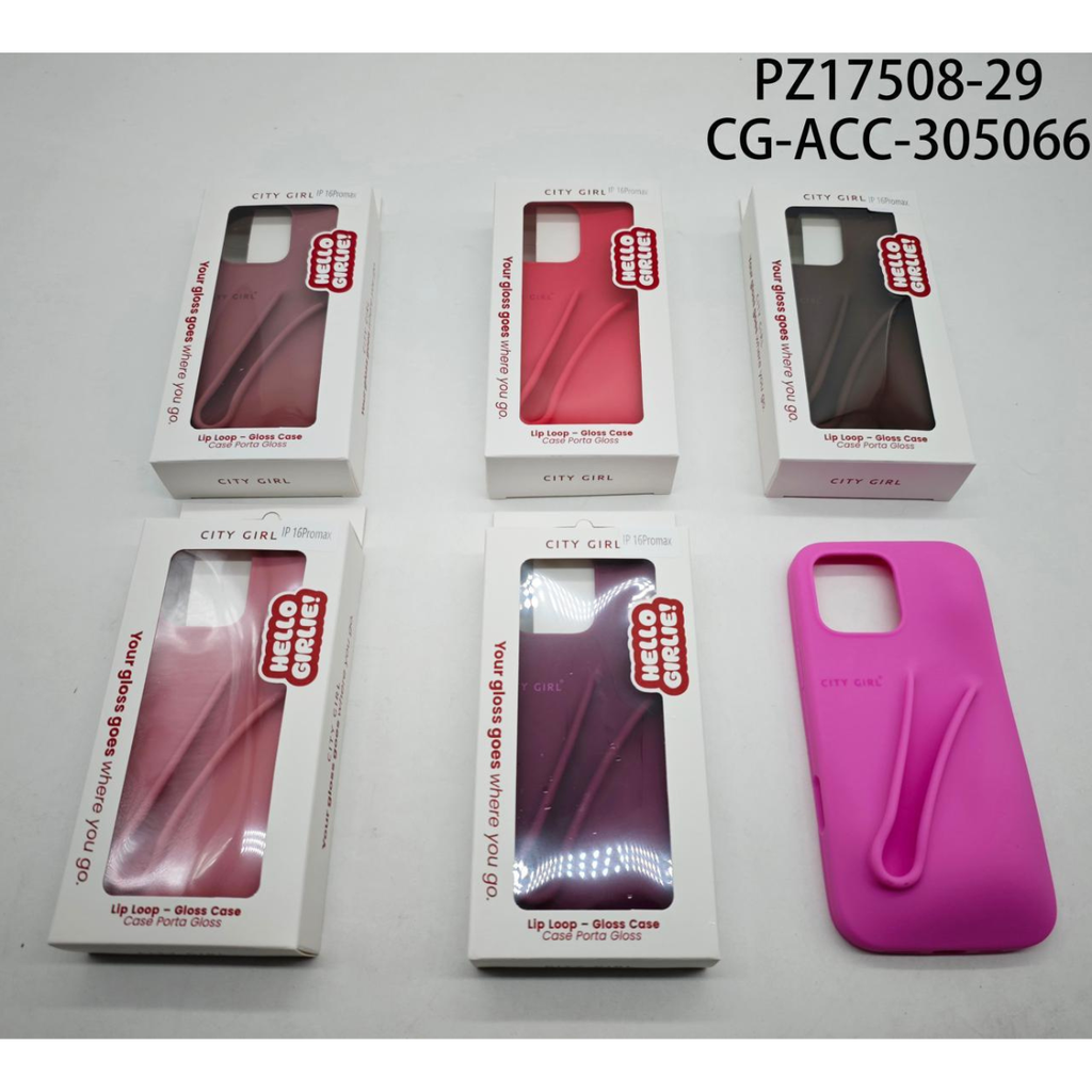 [PG-PZ17508-29] FUNDA PARA CELULAR PORTA GLOSS CITY GIRL