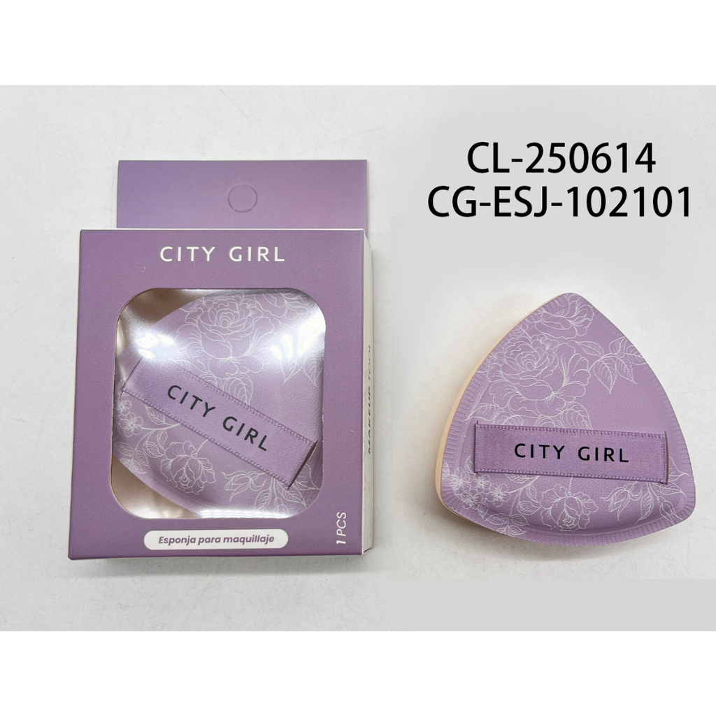 ESPONJA DE MAQUILLAJE VIOLETA CITY GIRL