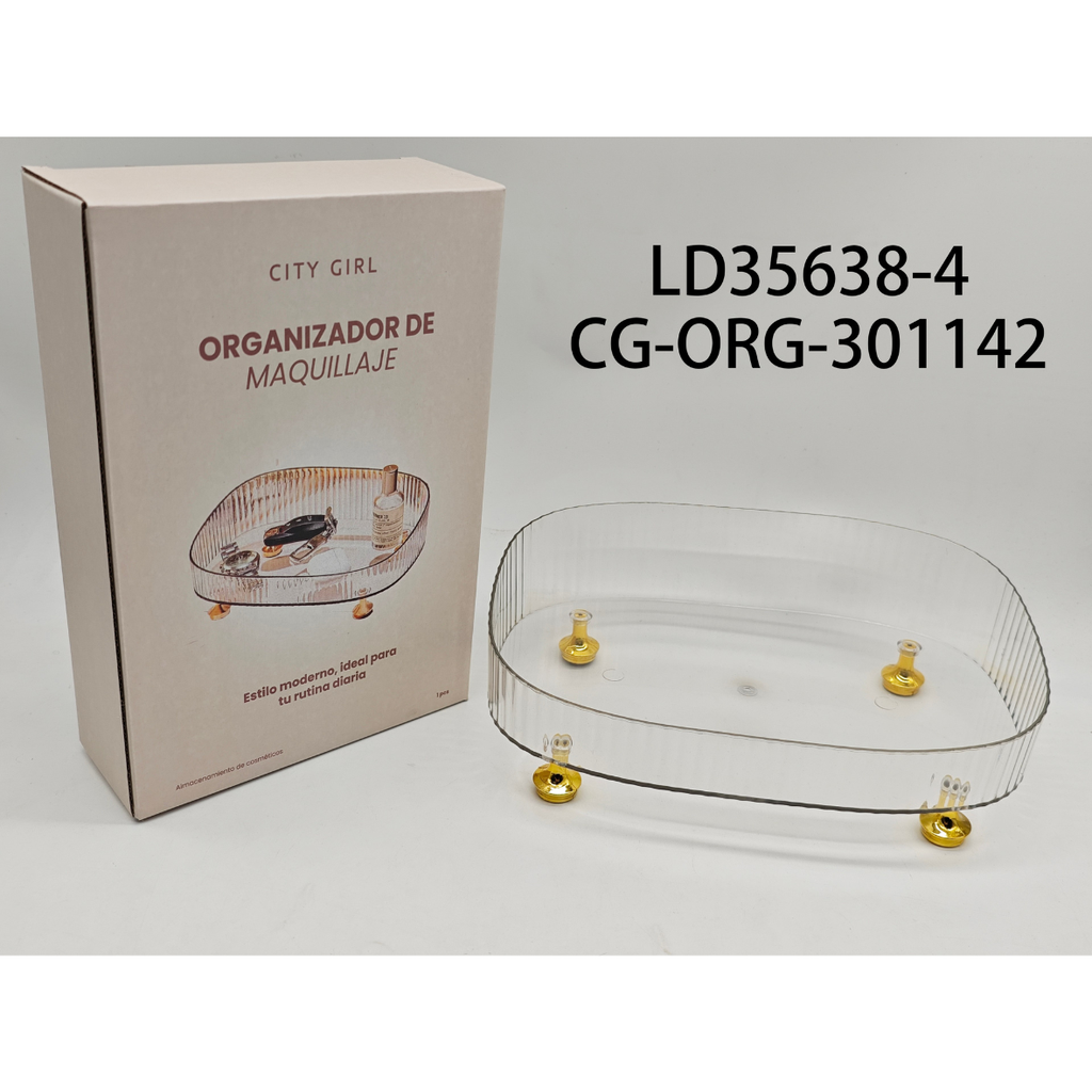 [PG-LD35638-4] ORGANIZADOR DE ACRILICO PARA MAQUILLAJE CITY GIRL