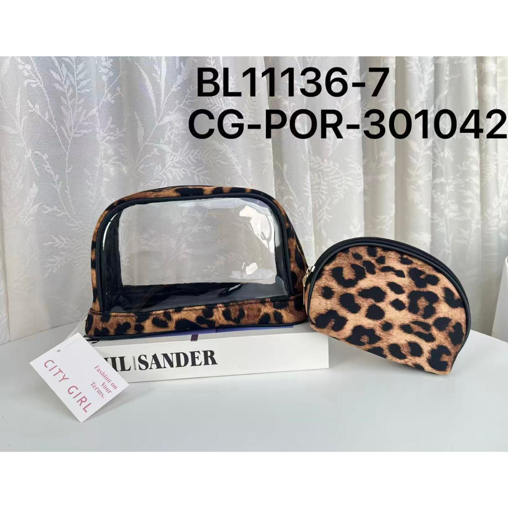 [PG-BL11136-7] PORTA COSMETICOS ANIMAL PRINT CITY GIRL