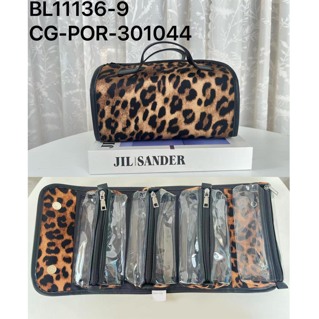 [PG-BL11136-9] PORTA COSMETICOS ANIMAL PRINT CITY GIRL