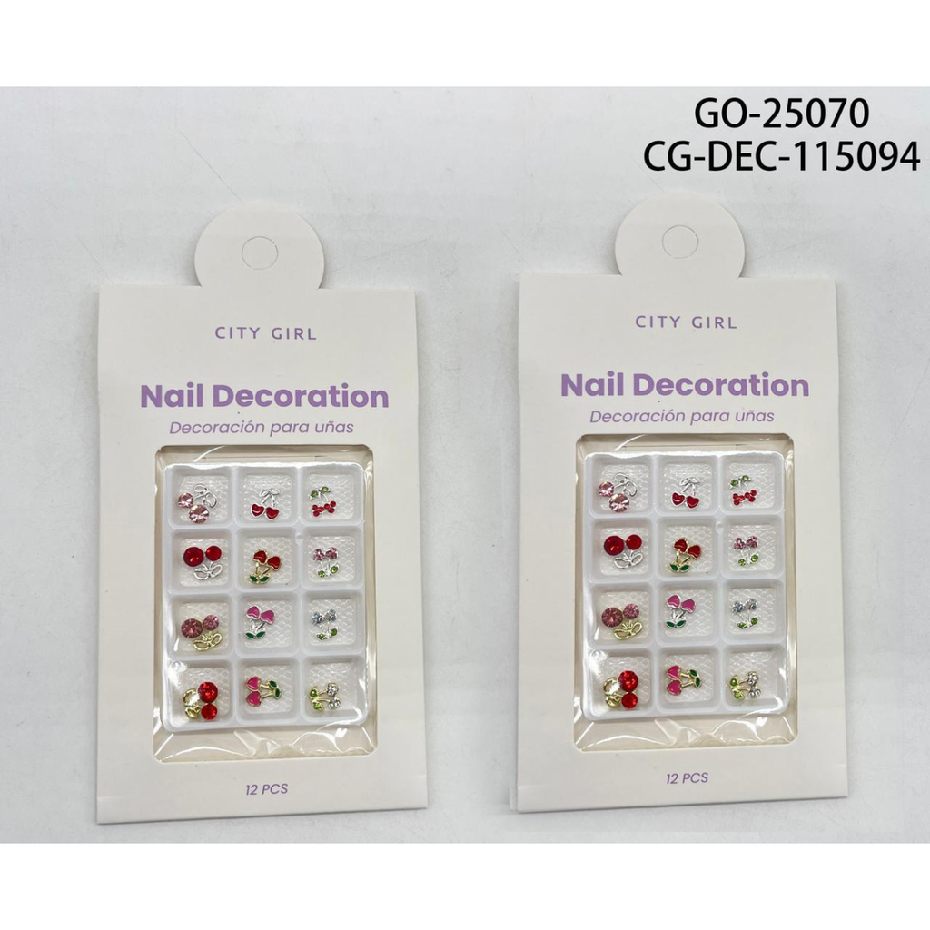 [PG-GO-25070] DECORACIÓN PARA UÑAS CEREZAS CITY GIRL