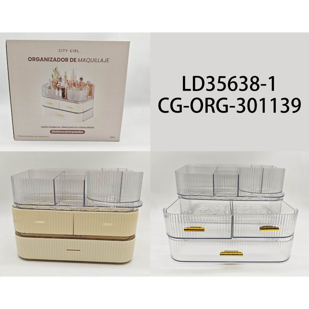 [PG-LD35638-1] ORGANIZADOR CON CAJONES PARA MAQUILLAJE CITY GIRL
