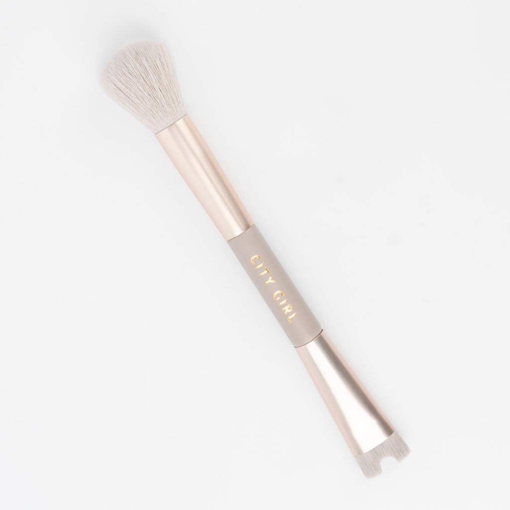 [PG-JH26503-19] BROCHA DUO PARA CONTORNO Y POLVO CITY GIRL