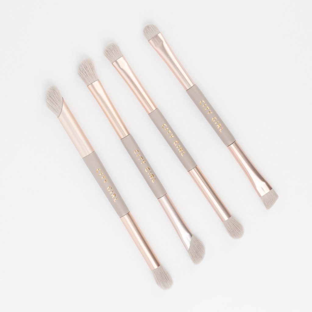 [PG-JH26503-21] SET DE BROCHAS DUO CITY GIRL – 4 PCS