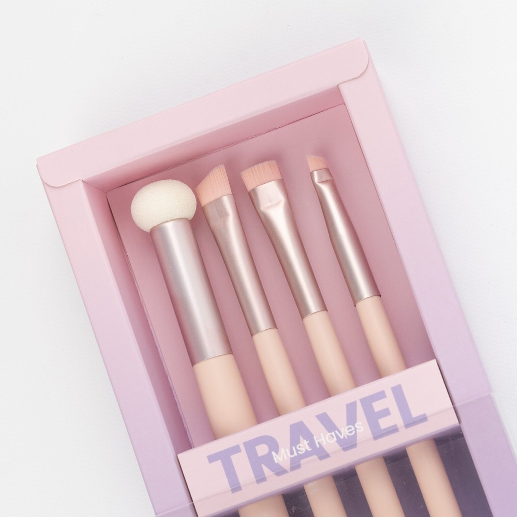 SET DE BROCHAS PARA MAQUILLAJE ITY GIRL – 4PCS