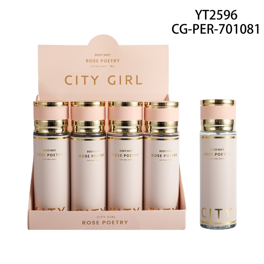 [PG-YT2596] BODY SPLASH ROSE POETRY CITY GIRL – 250ML