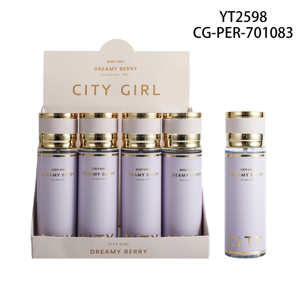 [PG-YT2598] BODY SPLASH DREAMY BERRY CITY GIRL – 250ML