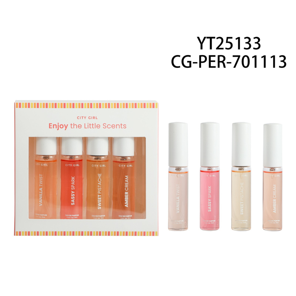 [PG-YT25133] KIT DE PERFUMES ENJOY THE LITTLE SCENTS CITY GIRL – 4PCS /15ML