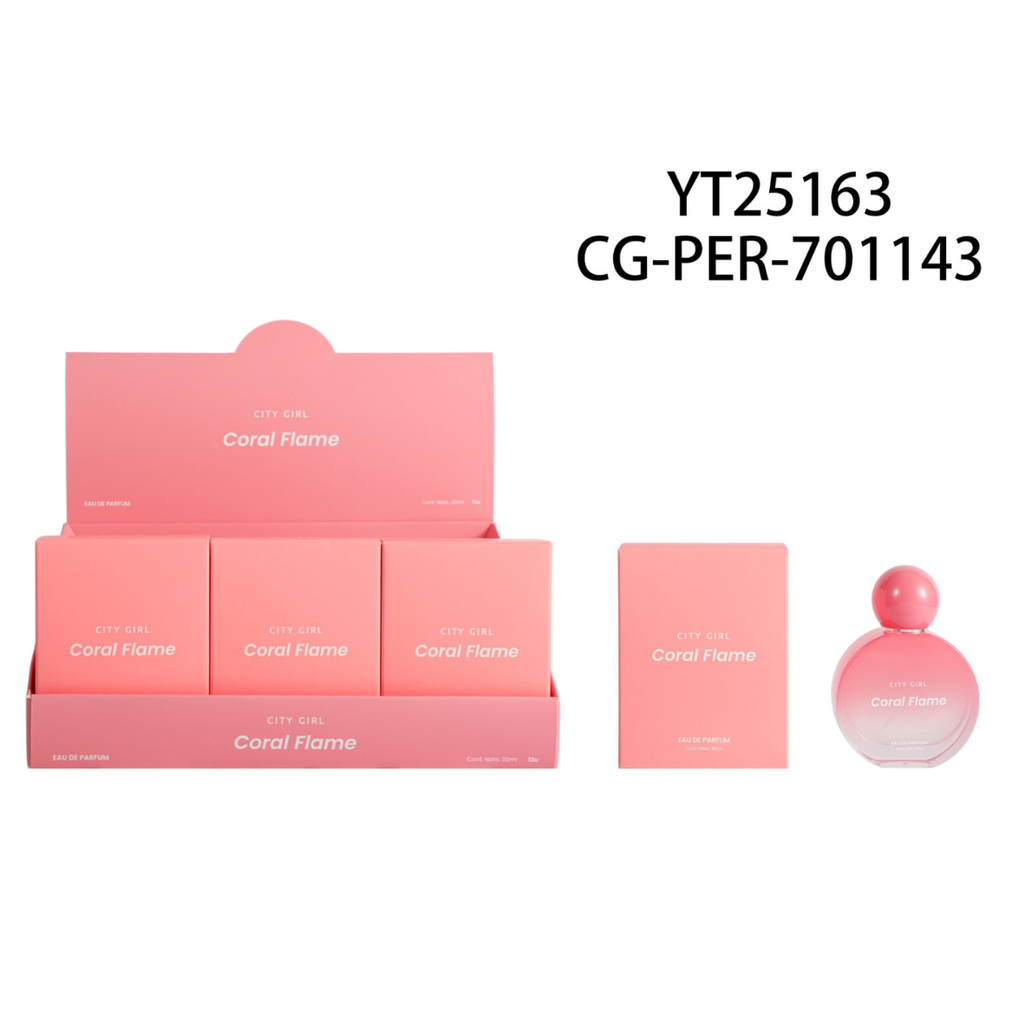 [PG-YT25163] PERFUME CORAL FLAME CITY GIRL – 30ML
