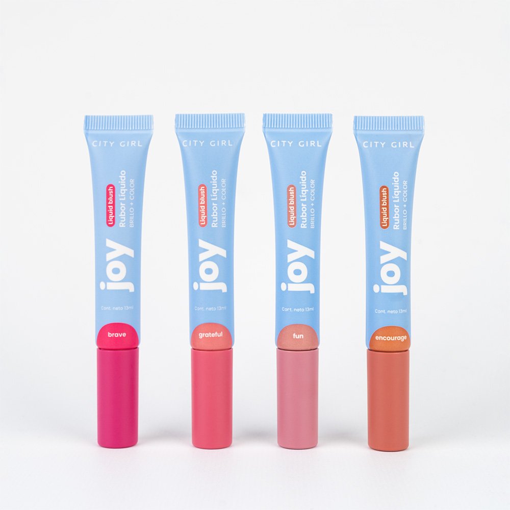 [PG-RL-12232] RUBOR LIQUIDO BRILLO + COLOR JOY CITY GIRL