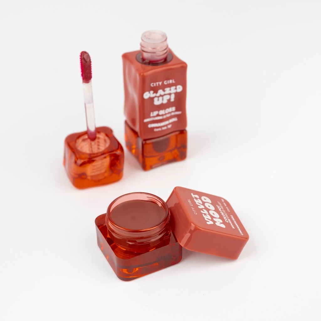 [PG-RL-12344] KIT DE CUIDADO PARA LABIOS (Brillo Labial + Mousse velvet) CITY GIRL – 2PCS