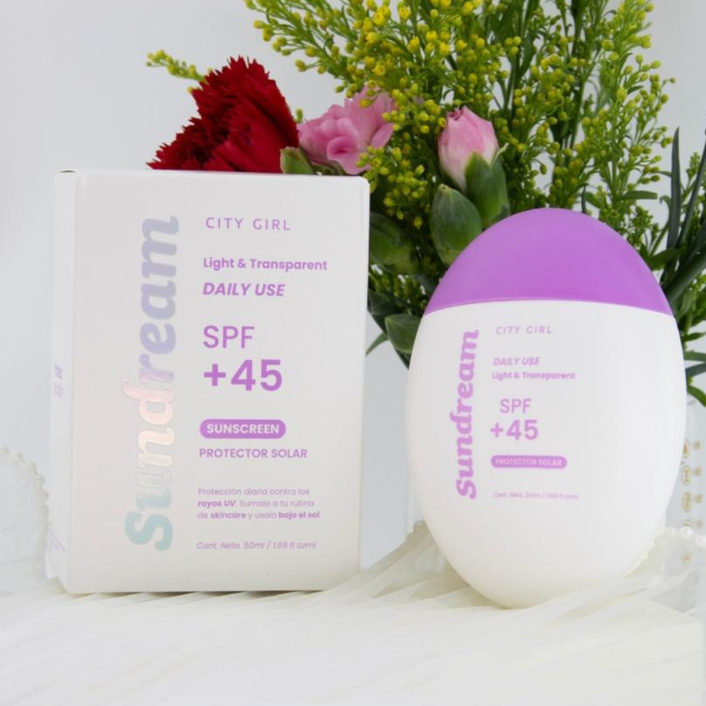 PROTECTOR SOLAR LIGHT & TRANSPARENT SPF +45 CITY GIRL – 50ML
