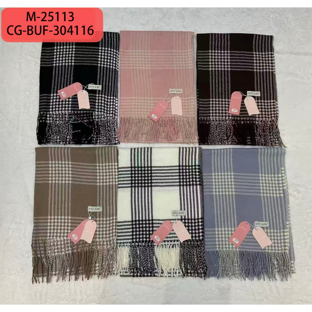 [PG-M-25113] BUFANDA CUADROS CITY GIRL