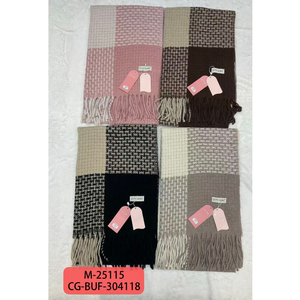 [PG-M-25115] BUFANDA CUADROS CITY GIRL
