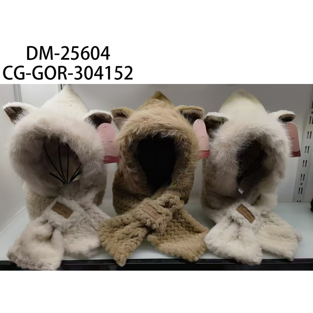 [PG-DM-25604] GORRO OREJAS DE GATO CITY GIRL