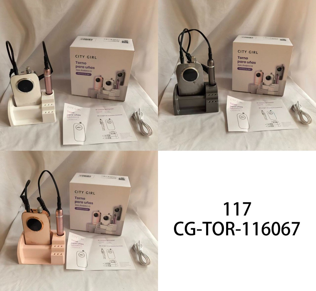 [PG-117] TORNO PARA UÑAS CITY GIRL 8W