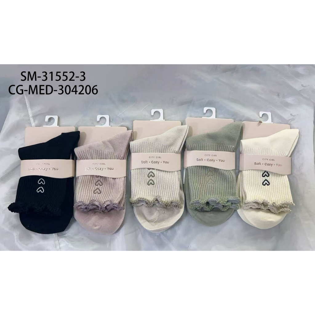 [PG-SM-31552-3] MEDIAS 3/4 CORAZONES CITY GIRL
