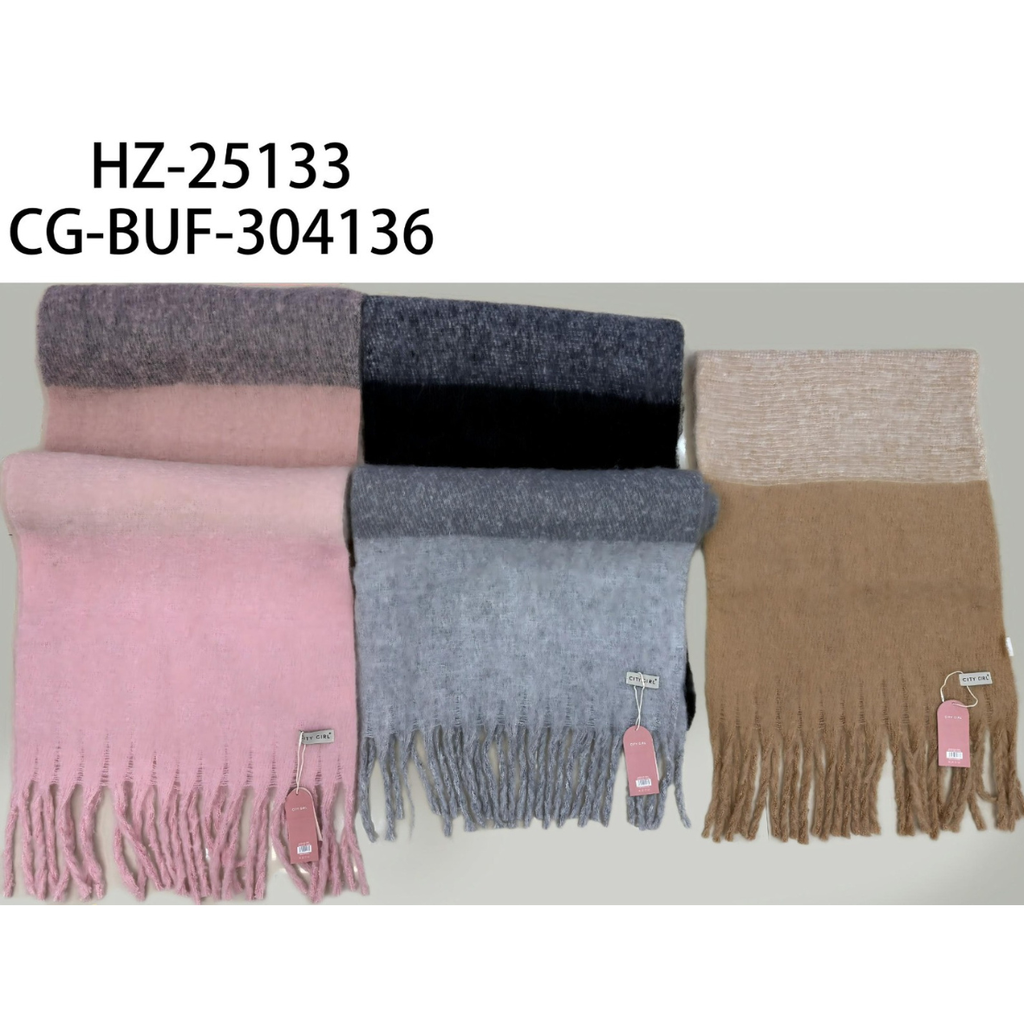 [PG-HZ-25133] BUFANDA CON FLECOS CITY GIRL