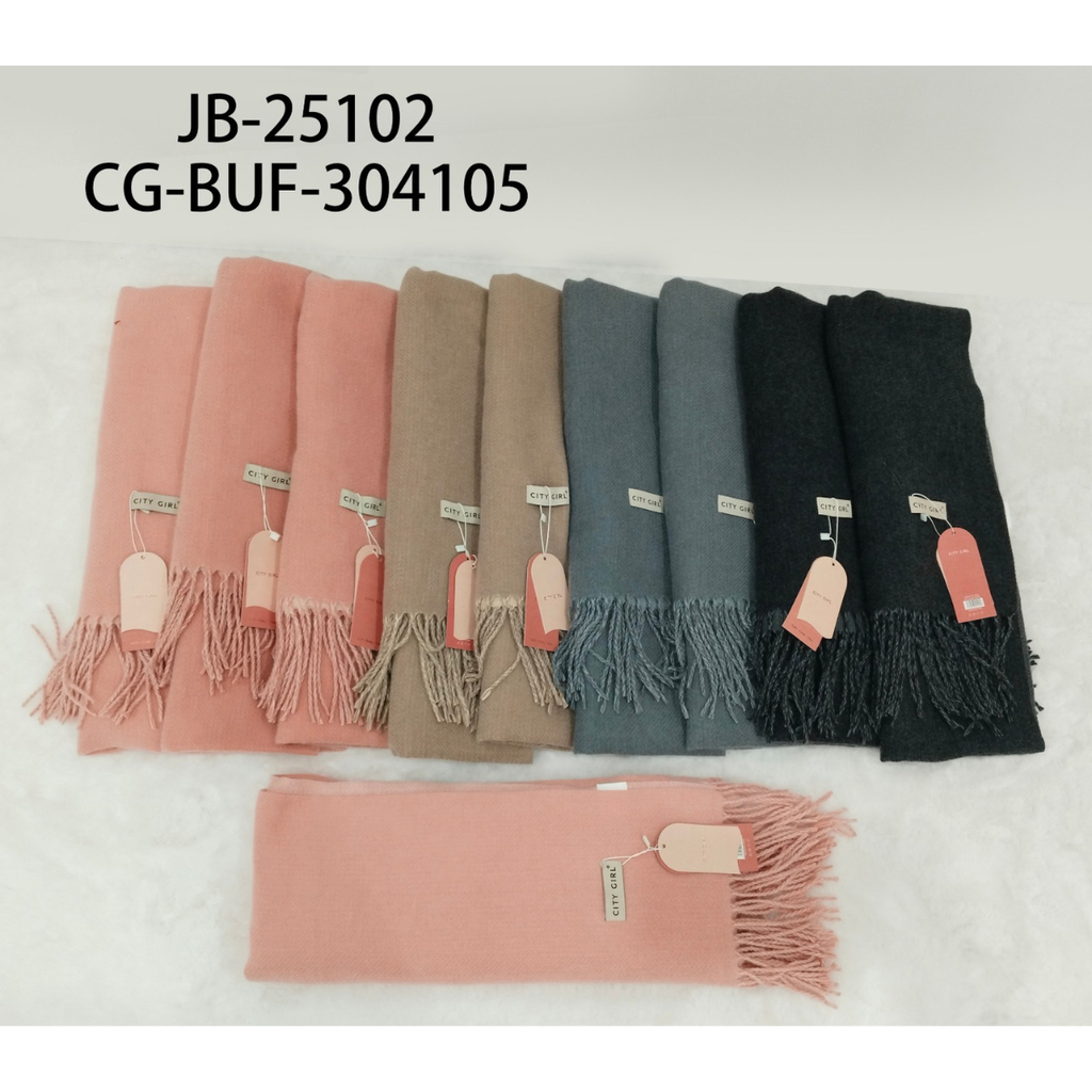 [PG-JB-25102] BUFANDA FLECOS LISAS CITY GIRL