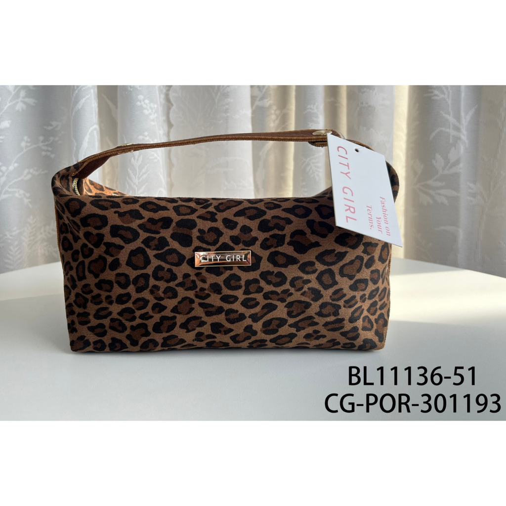 [PG-BL11136-51] PORTA COSMETICO ANIMAL PRINT CITY GIRL