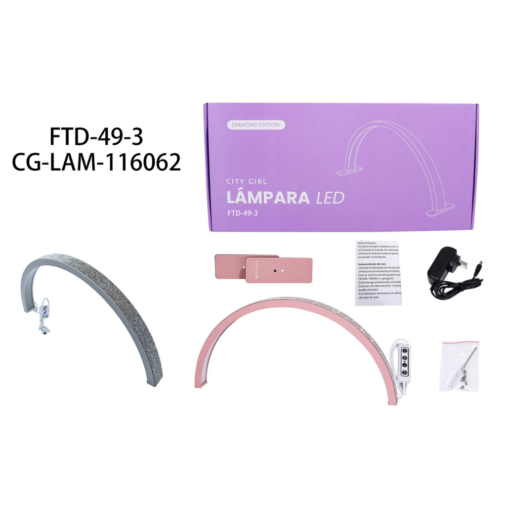 [PG-FTD-49-3] LAMPARA MEDIA LUNA CITY GIRL 30W