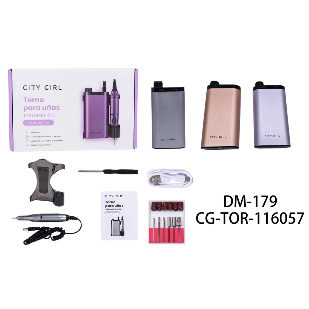 [PG-DM-179] TORNO PARA UÑAS CITY GIRL 24W