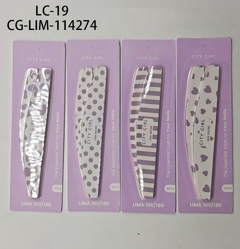 [PG-LC-19] LIMA CON DISEÑOS 100/180 CITY GIRL – 2PCS