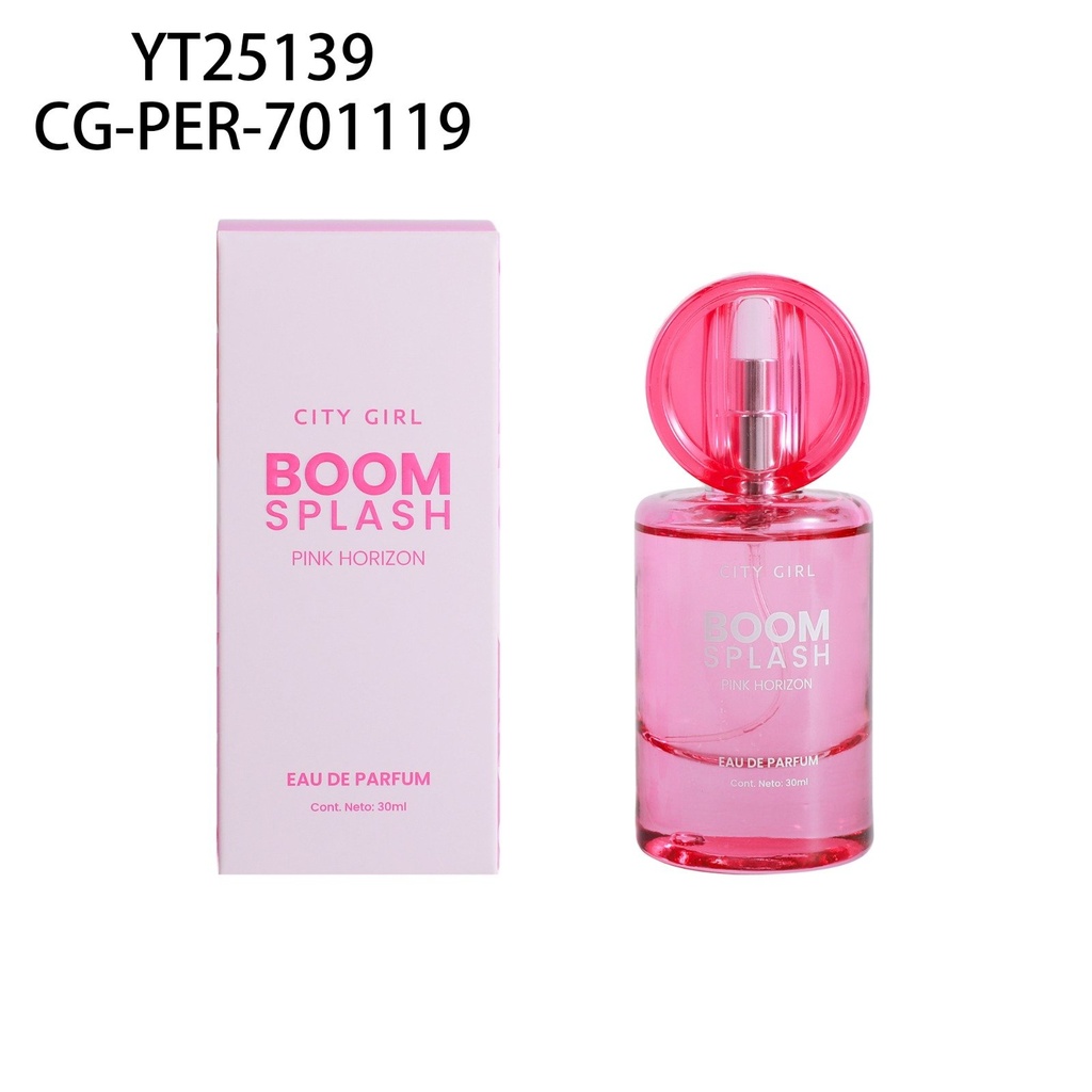 [PG-YT25139] PERFUME BLOOM SPLASH PINK HORIZON CITY GIRL – 30ML