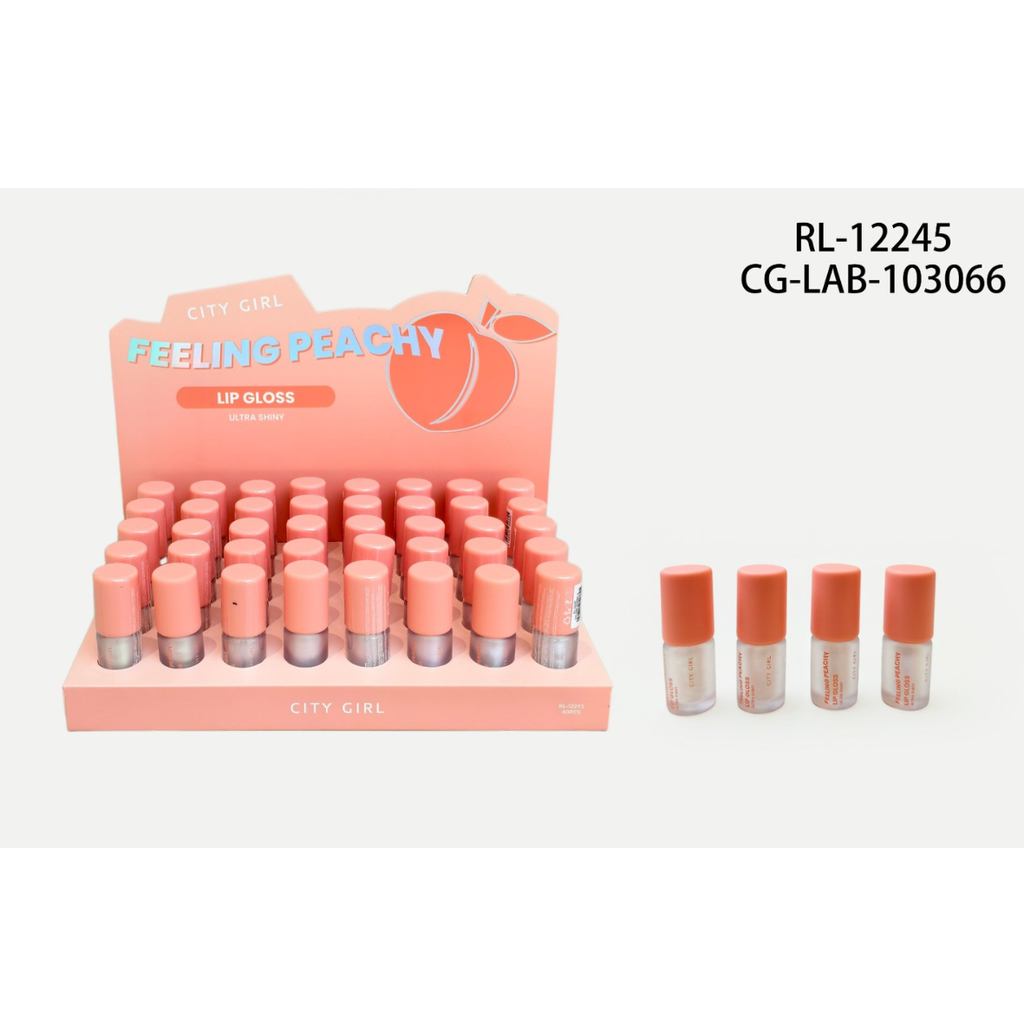 [PG-RL-12245] LIP GLOSS ULTRA SHINY FEELING PEACHY CITY GIRL