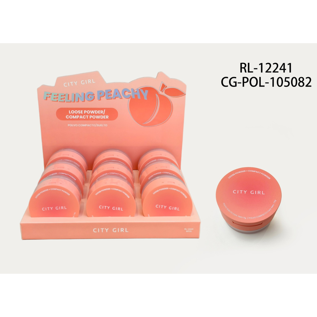 [PG-RL-12241] POLVO COMPACTO/SUELTO FEELING PEACHY CITY GIRL