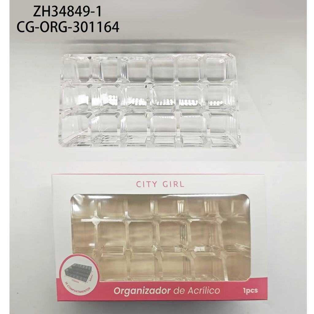 [PG-ZH34849-1] ORGANIZADOR DE ACRILICO CITY GIRL