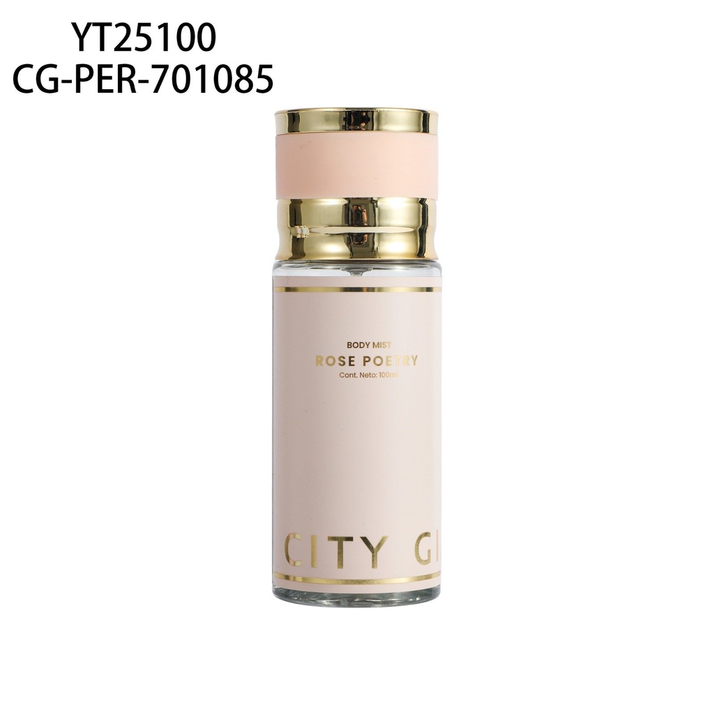 [PG-YT25100] BODY MIST ROSE POETRY CITY GIRL – 100ML