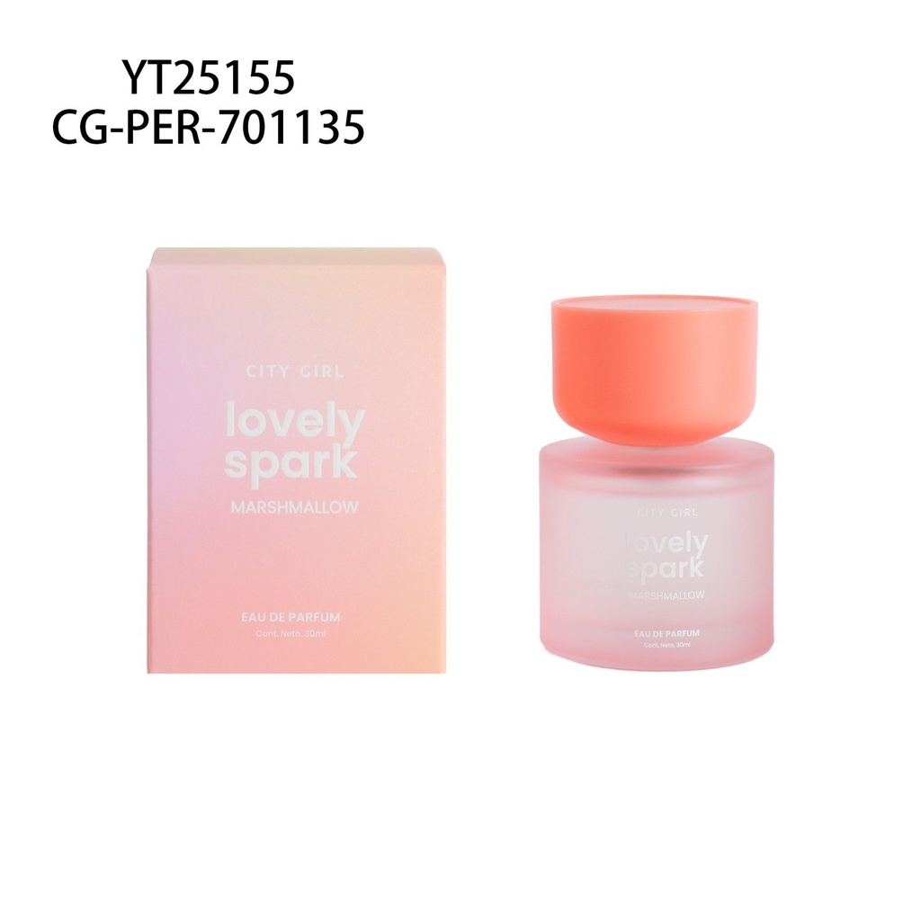 [PG-YT25155] PERFUME LOVELY SPARK MARSHMALLOW CITY GIRL – 30ML