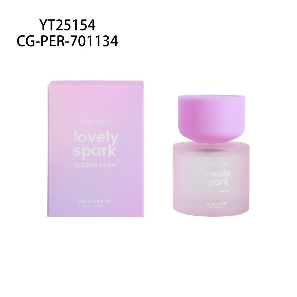 [PG-YT25154] PERFUME LOVELY SPARK COTTON CANDY CITY GIRL – 30ML
