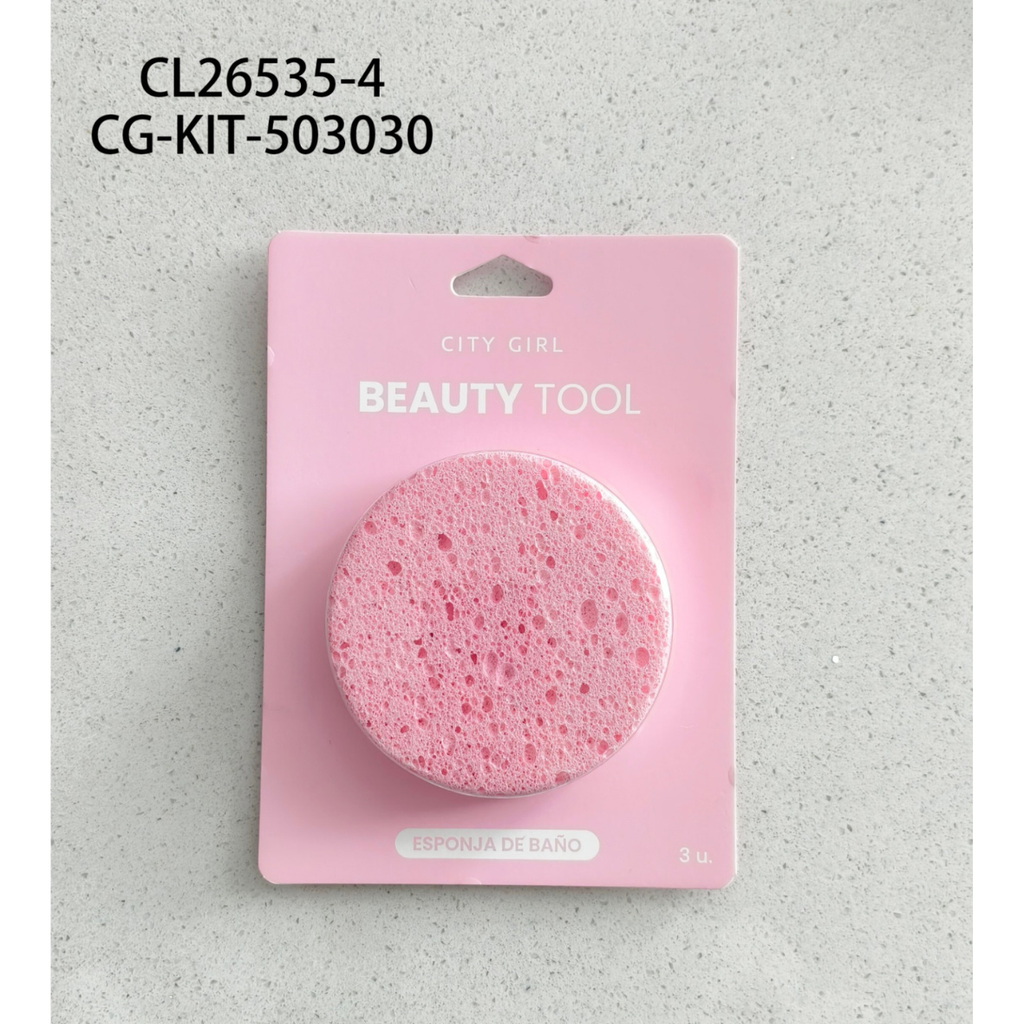 [PG-CL26535-4] ESPONJA DE LIMPIEZA FACIAL CITY GIRL – 3U