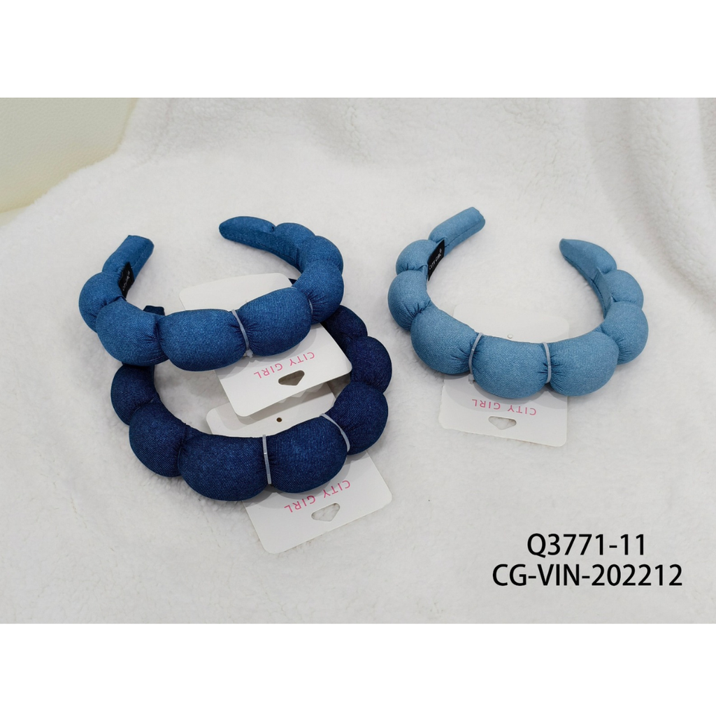 [PG-Q3771-11] VINCHA PARA SKIN CARE AZUL CITY GIRL
