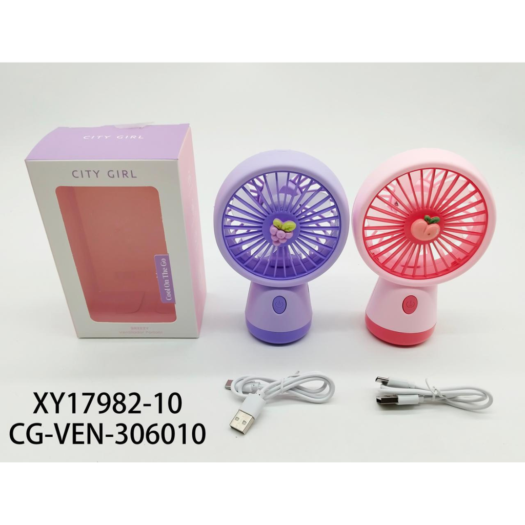 [PG-XY17982-10] VENTILADOR PORTATIL CITY GIRL