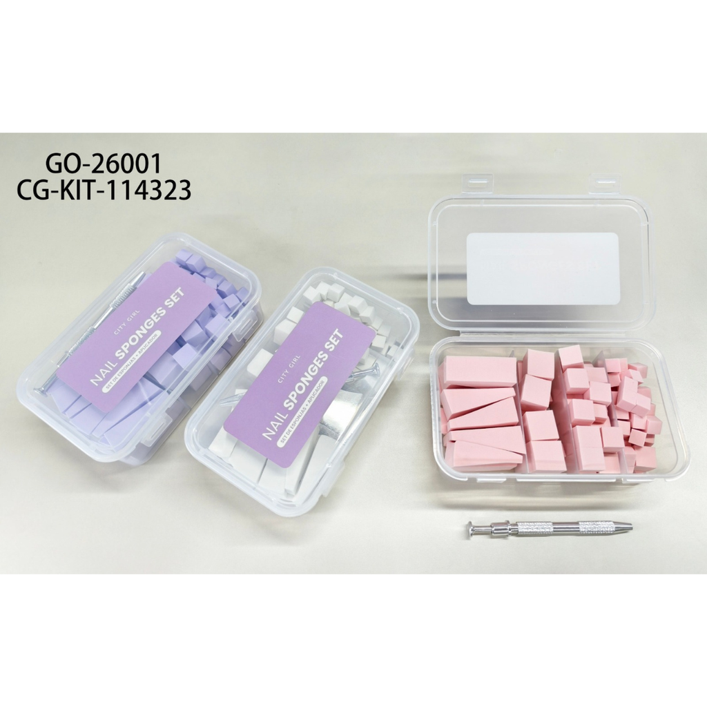 [PG-GO-26001] SET DE ESPONJAS + APLICADOR CITY GIRL